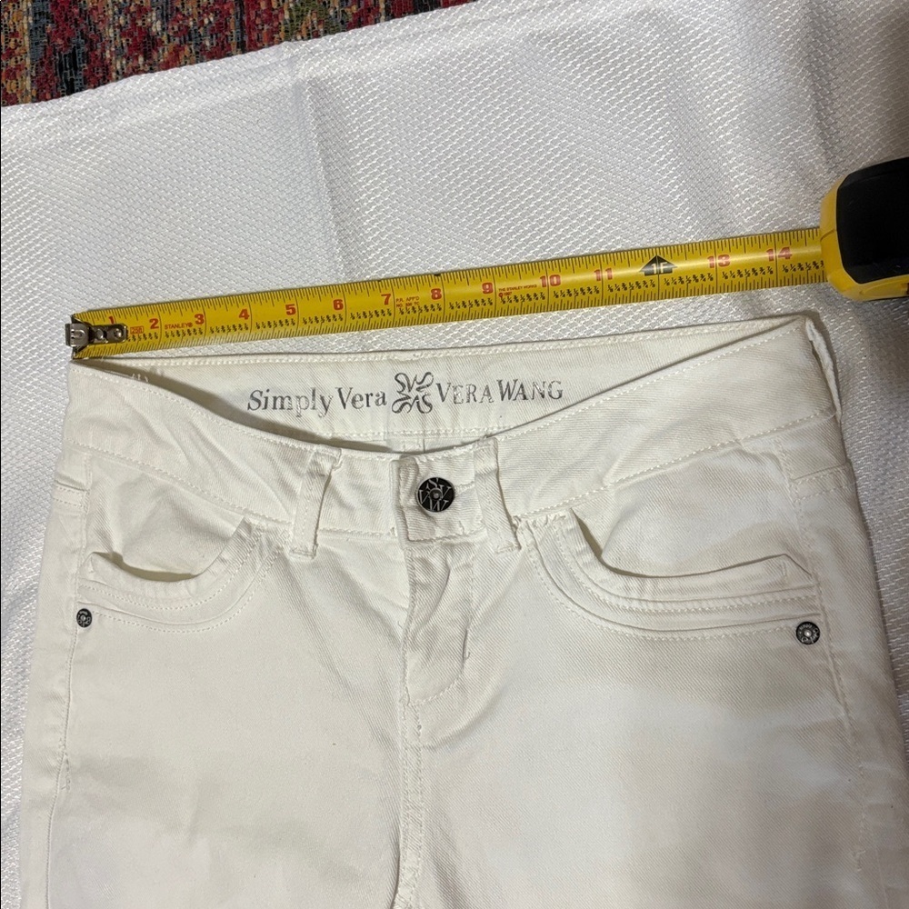 Simply Vera Vera Wang Crisp White Pants - Picture 8 of 11